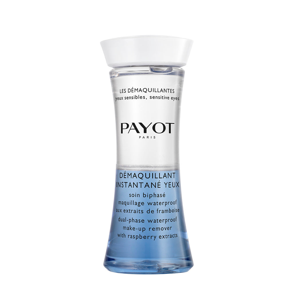 DEMAQUILLANT INSTANTANE YEUX Dual-textured waterproof make-up remover with raspberry extracts 125ml