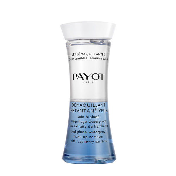DEMAQUILLANT INSTANTANE YEUX Dual-textured waterproof make-up remover with raspberry extracts 125ml